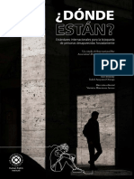 ¿Dónde Están? Estándares Internacional para La Búsqueda de Personas Desaparecidas Forzadamente.