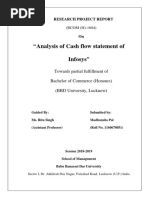 Analysis of Cash Flow Statement of Infosys