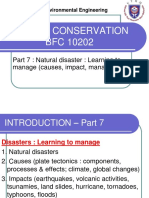 Nature Conservation BFC 10202: Part 7: Natural Disaster: Learning To Manage (Causes, Impact, Management)