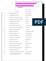 The Most Important Shortcut Keys
