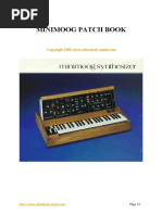 Minimoog Patch Book PDF