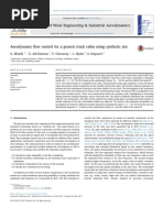 Aerodynamic Flow Control For A Generic Truck Cabin Using Synthetic Jets