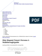 Shin Megami Tensei - Persona 4 - Walkthrough - Guide PDF