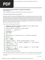 Conversión de Coordenadas UTM Con El Modelo de 10 Parámetros - El Blog de José Guerrero PDF