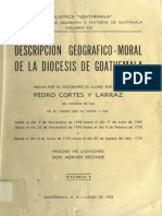 Descripción Geográfico-Moral de La Diócesis de Goathemala I PDF