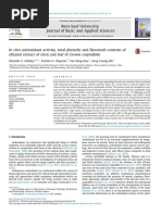 N Vitroantioxidant Activity, Total Phenolic and Flavonoid Contents of Ethanol Extract of Stem and Leaf of Grewia Carpinifoli