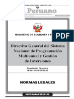 Ultima Directiva Invierte - Pe-23-01-2019 - Se - Rd-001-2019-Ef-63.01 PDF