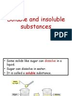 Soluble and Insoluble Substances