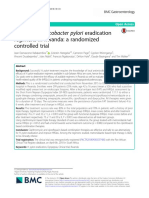 Efficacy of Helicobacter Pylori Eradication Regimens in Rwanda: A Randomized Controlled Trial