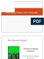 Recycling Paper Into Concrete