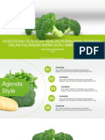 Fresh Green Broccoli PowerPoint Templates