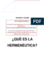 05 Qué Es La Hermenéutica - Richard E. Palmer PDF