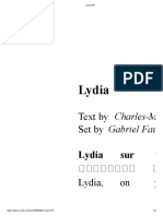 Lydia: Text by Charles-M Set by Gabriel Fau