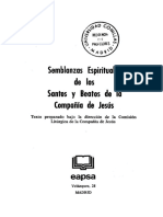 Semblanzas Espirituales de Los Santos y Beatos de La Compania de Jesus PDF