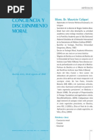 Conciencia y Discernimiento Moral - Maurizio Calipari