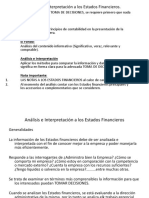 Analisis e Interpretacion de Estados Financieros