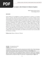 Resiliencia en Mujeres Sob de Violencia de Genero