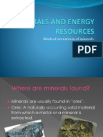 Minerals and Energy Resources