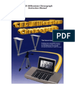 CED Millennium Chronograph Instruction Manual