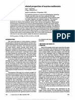 Sound Velocity and Related Properties of Marine Sediments