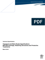 Transport and Main Roads Specifications MRTS03 Drainage, Retaining Structures and Protective Treatments