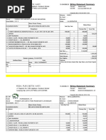 Rsia. Puri Betik Hati Billing Statement Summary