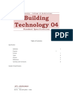 Building Technology 04 Standard Specification