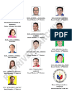 Pampanga and Angeles City Elected Officials 2016-2019