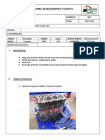 Informe Reparacion de Motor Media Vida Minicargador 242B2 Caterillar