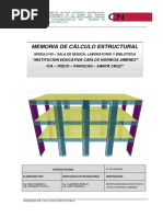 Memoria de Cálculo IE CARLOS NORIEGA JIMENEZ - PABELLÓN 5 PDF