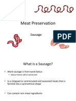 Meat Preservation: Sausage