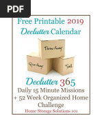 2019 Declutter Calendar Final