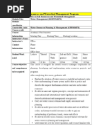 Soil Resources and Watershed Management Program