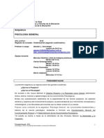 Programa Psicologia General 2016 UNLP PDF