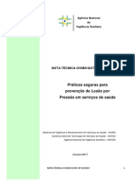 Nota Técnica GVIMS-GGTES Nº 03-2017 ANVISA - Práticas Seguras para Prevenção de Lesão Por Pressão PDF