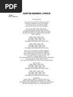 Justin Bieber Lyrics: "Baby"