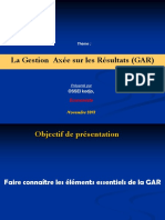 Presentation Gestion Axée Sur Les Résultats