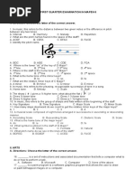 Second Quarter Exam in Mapeh 6-Tos