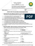 Summative Test (Force and Motion)