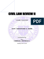 Civil Law Review Ii: Case Digest