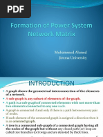 Formation of Power System Network Matrix