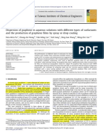 Dispersion of Graphene in Aqueous Solutions With Different Types of Surfactants PDF