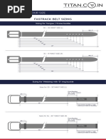 Belt Sizing Chart