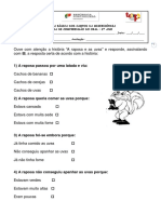 Compreensão Do Oral - 2º Ano A Raposa e As Uvas