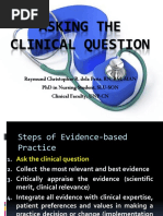 EBN - Asking The ClinicAL QUESTION 2019