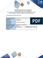 Guia de Actividades y Rubrica de Evaluacion - Fase 1 - Reconocimiento Aspectos Básicos de La Manufactura