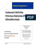 Fundamental of Well Inflow Performance Relationships (IPR) and Deliverability Analysis