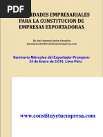 Caracteristicas de Empresas Sa, Saa, Sac, Eirl PDF