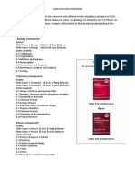 Science Revision Information