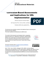 Curriculum-Based Assessments and Implications For UDL Implementation